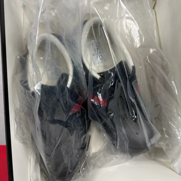 Gucci Men's Black Sneakers with Red and Blue Accents - Picture 12 of 13